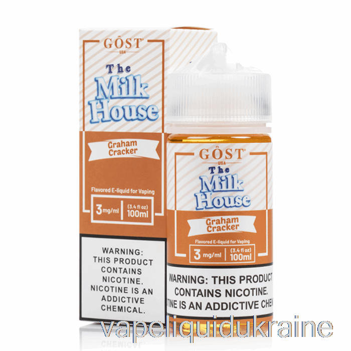 Vape Ukraine Graham Cracker - The Milk House - GOST Vapor - 100mL 0mg